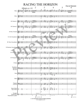 Racing the Horizon - Marlatt - Concert Band - Gr. 1