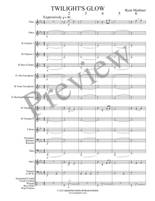 Twilight\'s Glow - Meeboer - Concert Band - Gr. 1