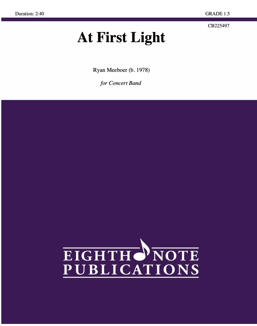 At First Light - Meeboer - Concert Band - Gr. 1.5