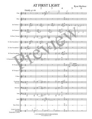 At First Light - Meeboer - Concert Band - Gr. 1.5