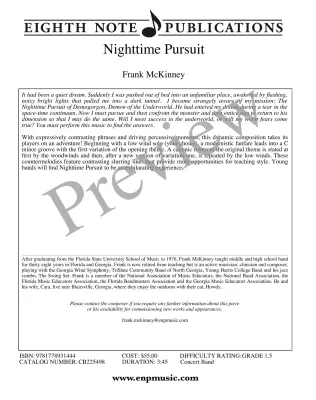 Nighttime Pursuit - McKinney - Concert Band - Gr. 1.5