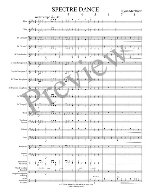 Spectre Dance - Meeboer - Concert Band - Gr. 1.5