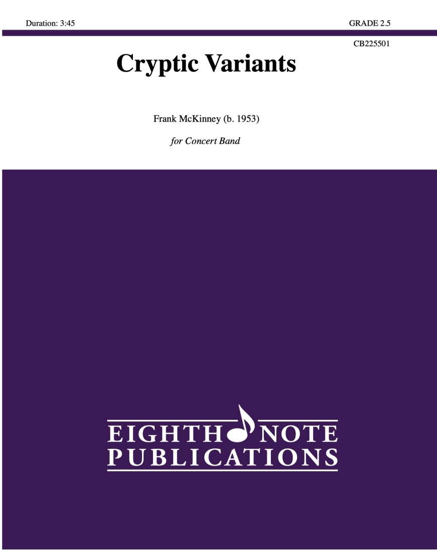 Cryptic Variants - McKinney - Concert Band - Gr. 2