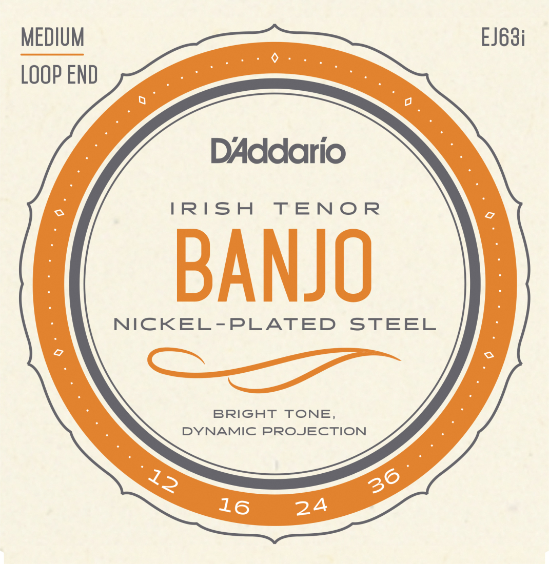 EJ63i - Irish Tenor Banjo Strings Nickel 9-30