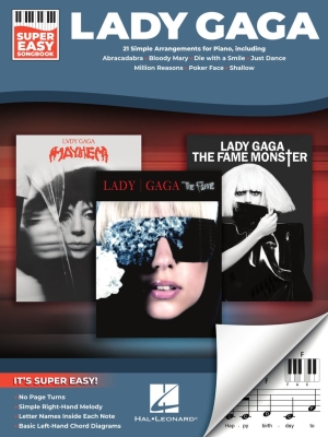 Hal Leonard - Lady Gaga: Super Easy Songbook - Easy Piano - Book