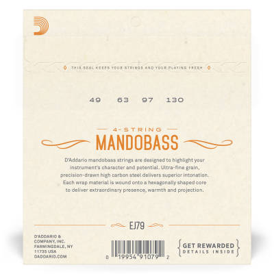 EJ79 - Copper Mandobass Strings 49-130
