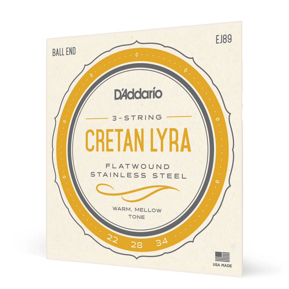 EJ89 Cordes Lyre Crétoise à enroulement plat