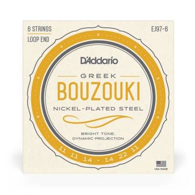 EJ97-6 6-String Nickel Wound Greek Bouzouki Strings