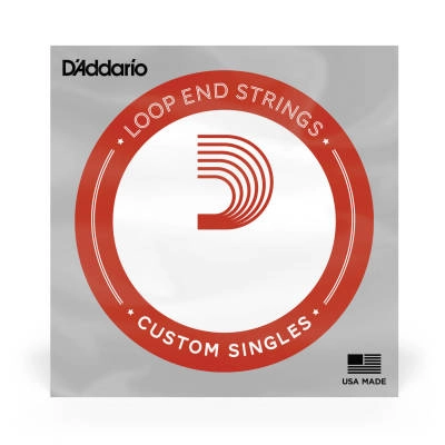 DAddario - LE008 Plain Steel Loop End Single String  .008