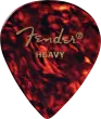 Fender - 551 Shape Celluloid Picks 12 Pack, Heavy - Tortoiseshell