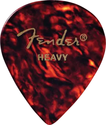 551 Shape Celluloid Picks 12 Pack, Heavy - Tortoiseshell
