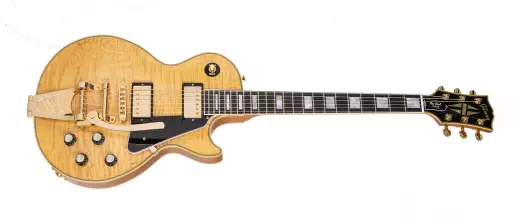 Les Paul Custom Figured Top Electric Guitar with Bigsby - Antique Natural