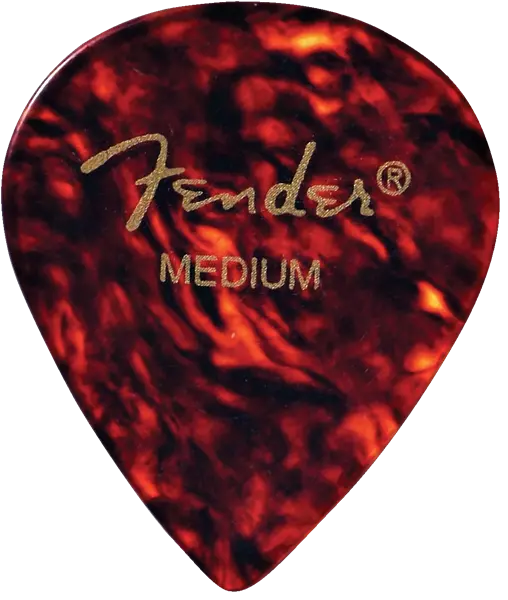 551 Shape Celluloid Picks 12 Pack, Medium - Tortoiseshell