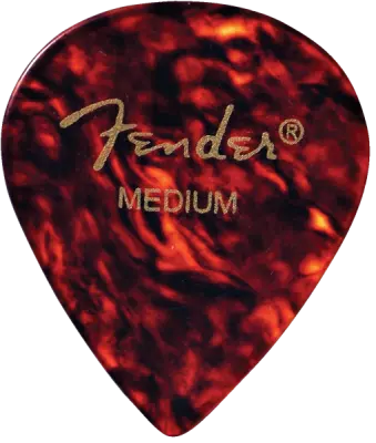 551 Shape Celluloid Picks 12 Pack, Medium - Tortoiseshell