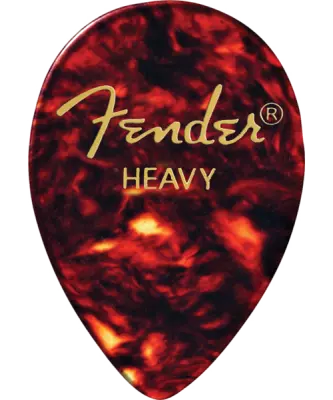 Fender - 358 Shape Classic Celluloid Picks 12-Pack - Heavy
