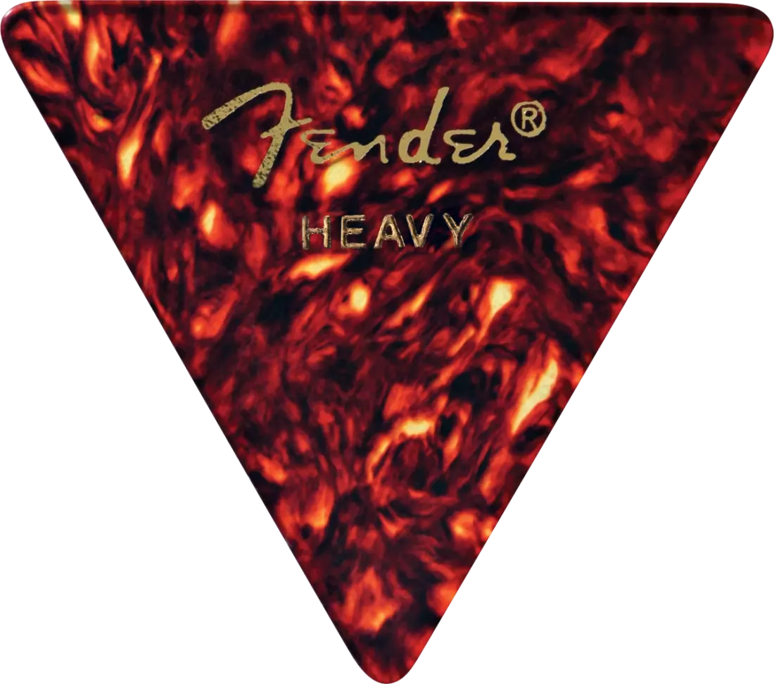 355 Shape Celluloid Guitar Picks - Heavy (12 Pack)