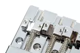 HiMass 4-string Bass Bridge Assembly with Brass Saddles - Chrome