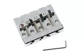 Fender - HiMass 4-string Bass Bridge Assembly with Brass Saddles - Chrome