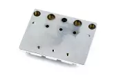 HiMass 4-string Bass Bridge Assembly with Brass Saddles - Chrome