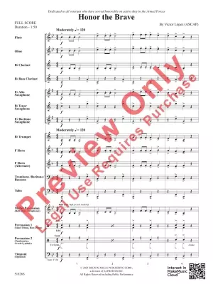 Honor the Brave - Lopez - Concert Band - Gr. 0.5