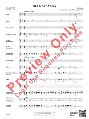 Red River Valley - Folk Song/Kamuf - Concert Band - Gr. 1
