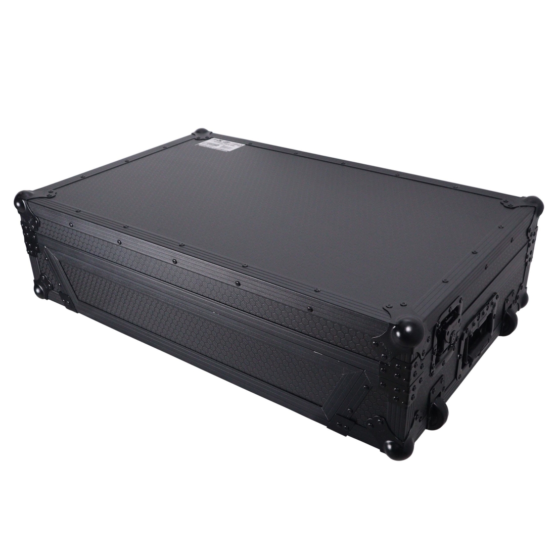 ATA Flight Style Road Case For RANE Four or RANE Performer DJ Controller with 1U Rack Space and Wheels - Black on Black
