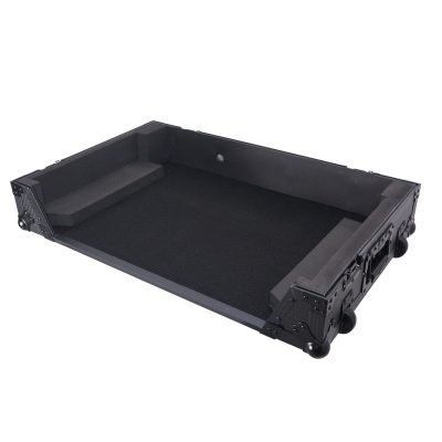 ATA Flight Style Road Case For RANE Four or RANE Performer DJ Controller with 1U Rack Space and Wheels - Black on Black
