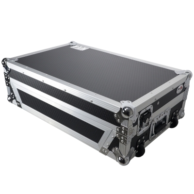 ProX - Flight Case For RANE ONE DJ Controller with Sliding Laptop Shelf, 1U Rack, and Wheels