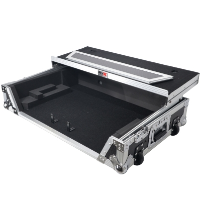 Flight Case For RANE ONE DJ Controller with Sliding Laptop Shelf, 1U Rack, and Wheels
