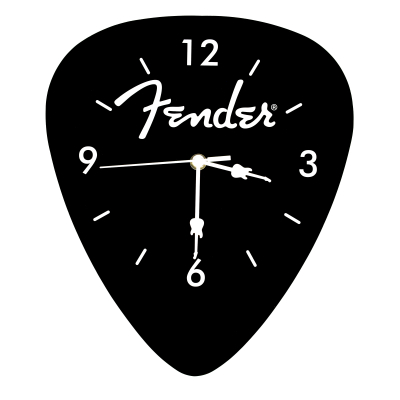 Fender - Pick Wall Clock - Black