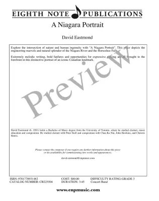 A Niagara Portrait - Eastmond - Concert Band - Gr. 3