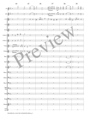 Paraphrase on Hail the Conquering Hero - Guilmant/Marlatt - Concert Band - Gr. 3