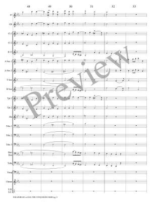 Paraphrase on Hail the Conquering Hero - Guilmant/Marlatt - Concert Band - Gr. 3