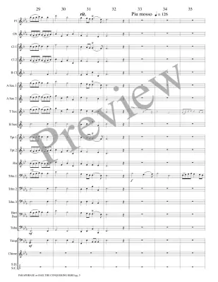 Paraphrase on Hail the Conquering Hero - Guilmant/Marlatt - Concert Band - Gr. 3