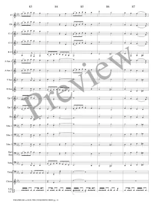 Paraphrase on Hail the Conquering Hero - Guilmant/Marlatt - Concert Band - Gr. 3