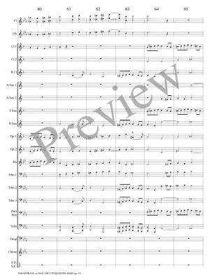 Paraphrase on Hail the Conquering Hero - Guilmant/Marlatt - Concert Band - Gr. 3