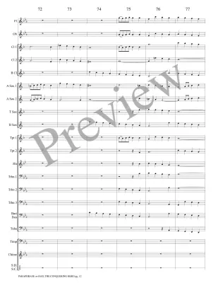 Paraphrase on Hail the Conquering Hero - Guilmant/Marlatt - Concert Band - Gr. 3