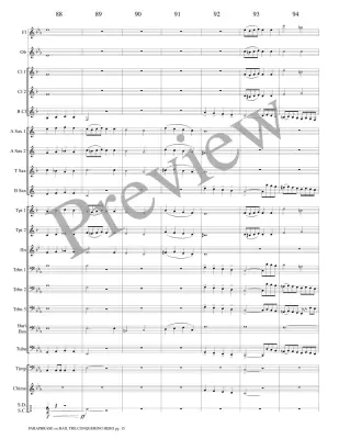 Paraphrase on Hail the Conquering Hero - Guilmant/Marlatt - Concert Band - Gr. 3