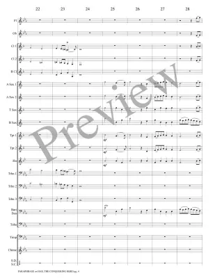 Paraphrase on Hail the Conquering Hero - Guilmant/Marlatt - Concert Band - Gr. 3