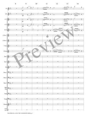 Paraphrase on Hail the Conquering Hero - Guilmant/Marlatt - Concert Band - Gr. 3