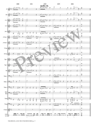 Paraphrase on Hail the Conquering Hero - Guilmant/Marlatt - Concert Band - Gr. 3