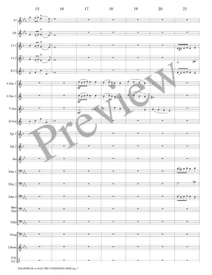 Paraphrase on Hail the Conquering Hero - Guilmant/Marlatt - Concert Band - Gr. 3