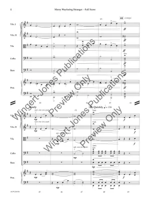 Merry Wayfaring Stranger - Traditional/Arcari - String Orchestra - Gr. 1.5