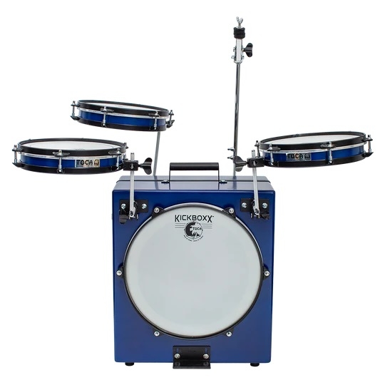 KickBoxx Pro Suitcase Drum Set - Blue