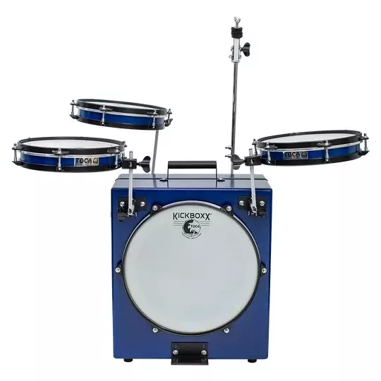 KickBoxx Pro Suitcase Drum Set - Blue
