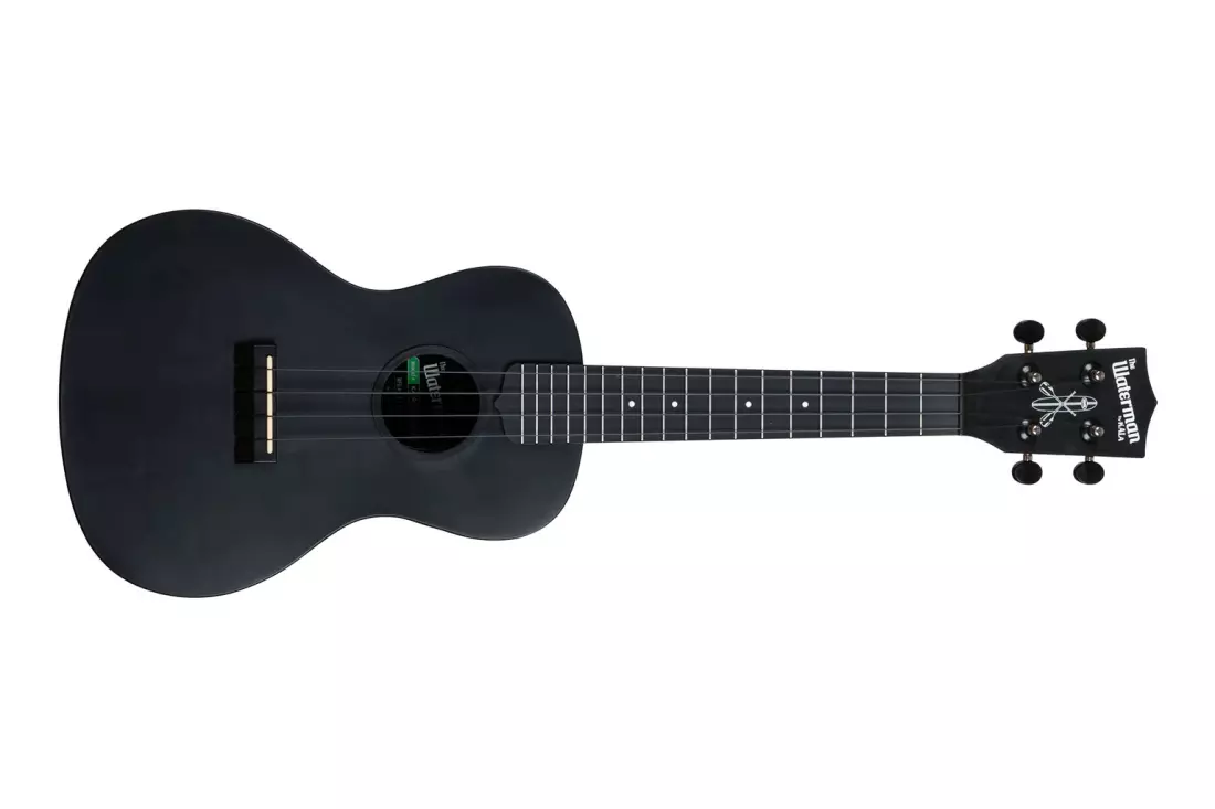 Recycled Waterman Concert Ukulele - Black Sand