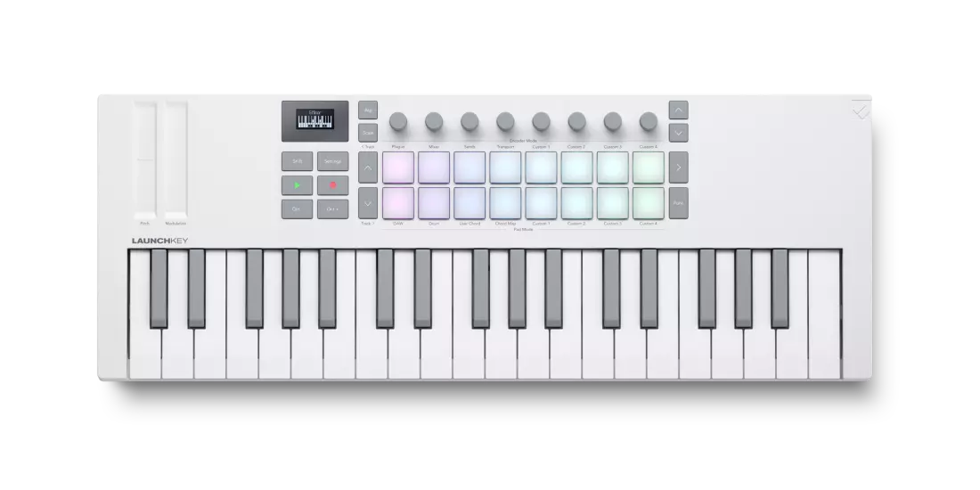 Launchkey Mini 37 MK 4 MIDI Controller - White