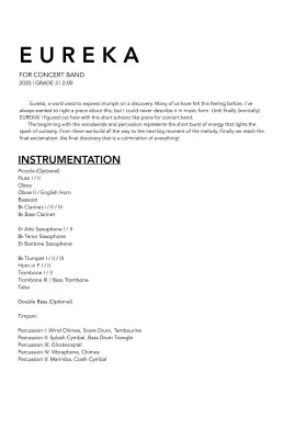 Eureka - Copley - Concert Band - Gr. 3