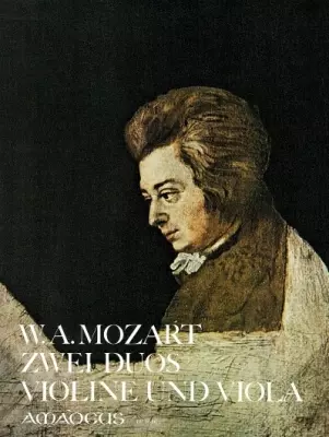 Amadeus Verlag - 2 Duos, KV 423 + KV 424 [with Facsimile of the handwritten score of 1783] - Mozart/Druner - Violin/Viola Duet - Book