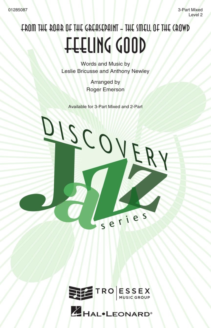 Feeling Good (from \'\'The Roar of the Greasepaint - the Smell of the Crowd\'\') - Bricusse/Newley/Emerson - 3pt Mixed